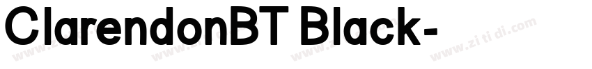 ClarendonBT Black字体转换